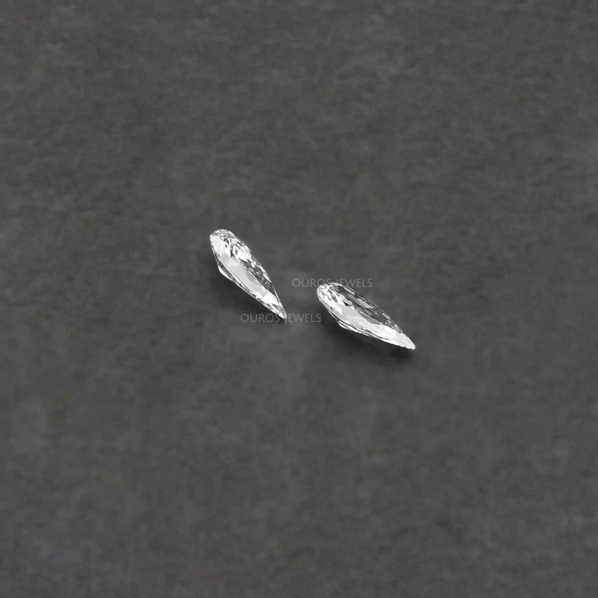 Long Pear Cut Lab Grown Pair Diamond Loose