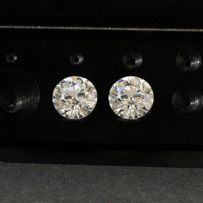 Old European Round Lab Diamond Pair Loose