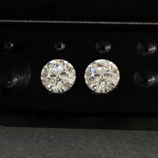 Old European Round Lab Diamond Pair Loose