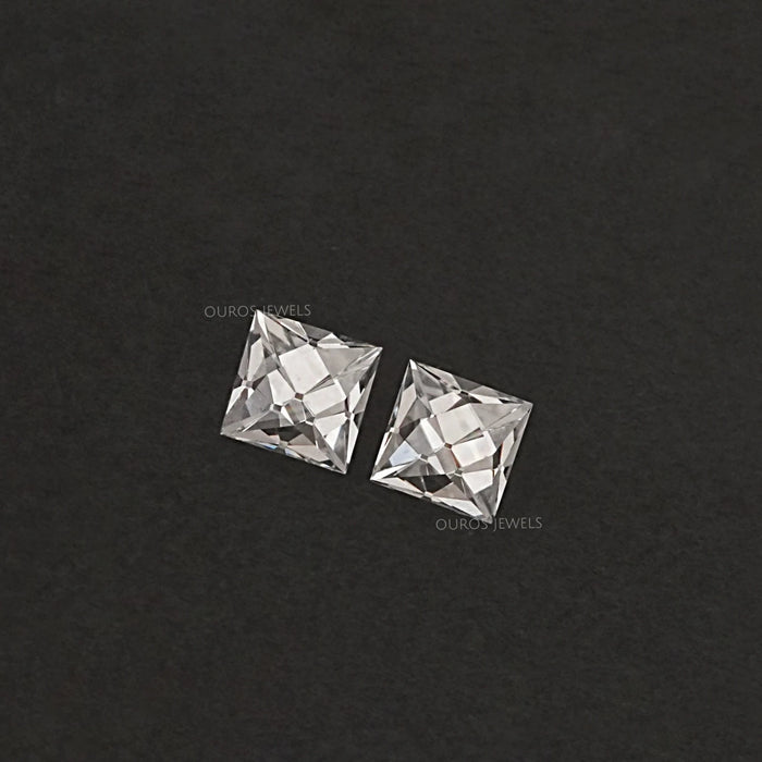 French Cut Lab Grown Diamond Matching Pair