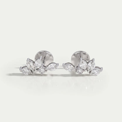 Marquise And Pear Lab Grown Diamond Stud Earrings Earrings