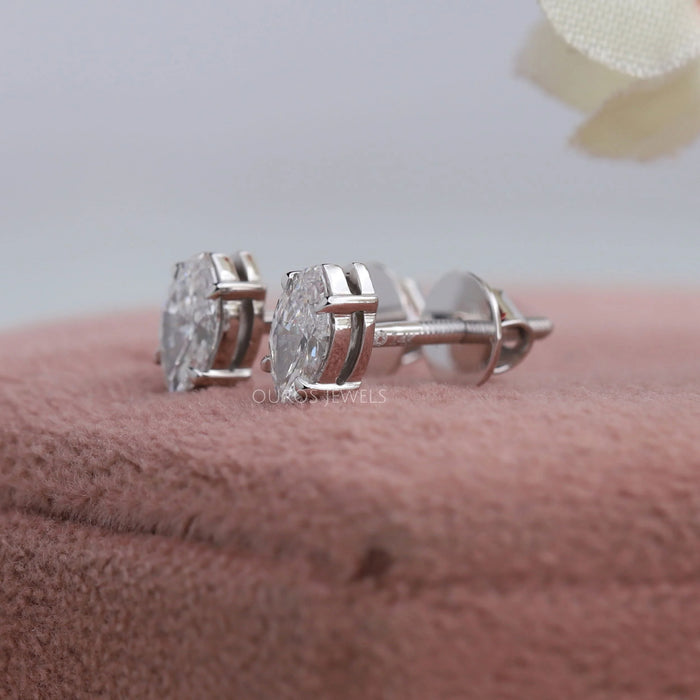 Marquise Cut Lab Grown Diamond Stud Earrings Earring