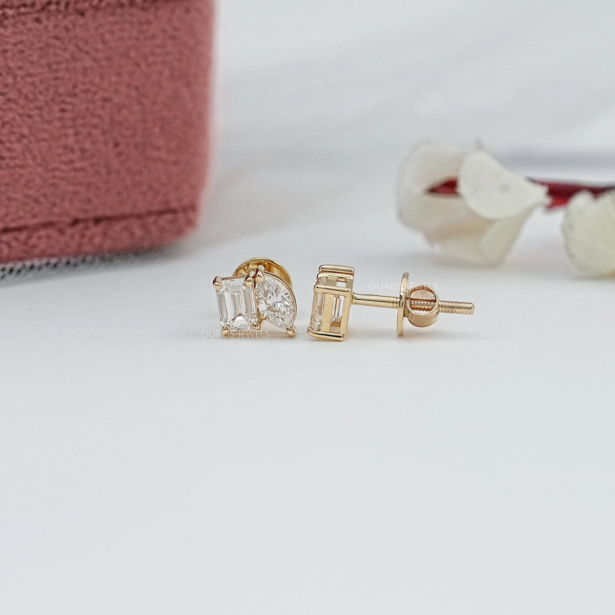 Dual Lab Diamond Stud Earrings Earrings
