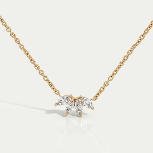 Marquise Cut Lab Grown Diamond Pendant Necklaces