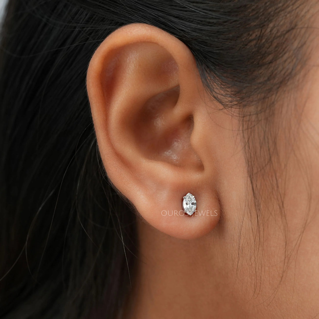 Marquise Lab Diamond Stud Earrings Earring