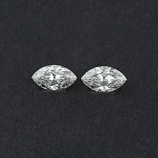 Old Mine Marquise Lab Diamond Matching Pair Loose