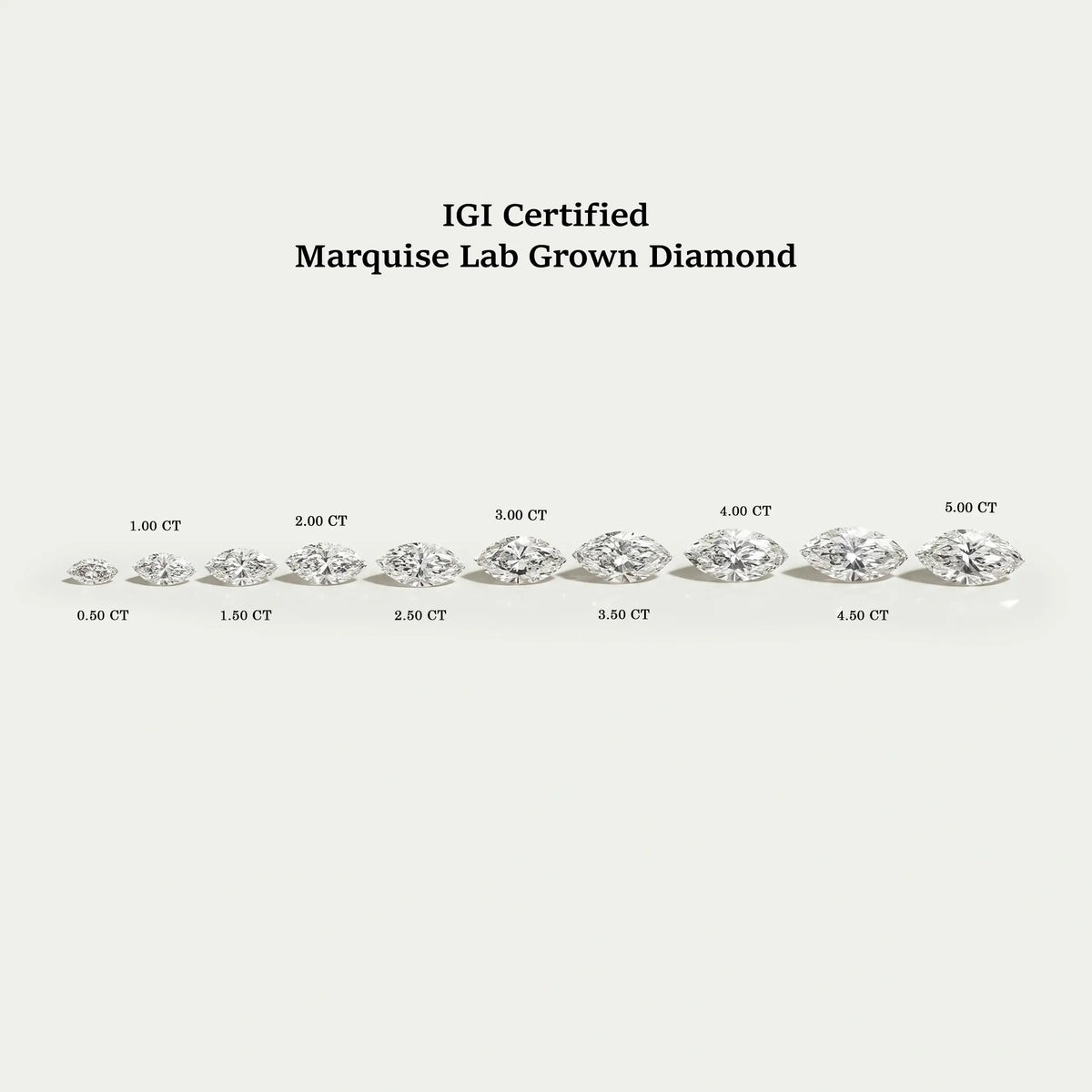 Certified Marquise Cut Lab Grown Diamond Loose