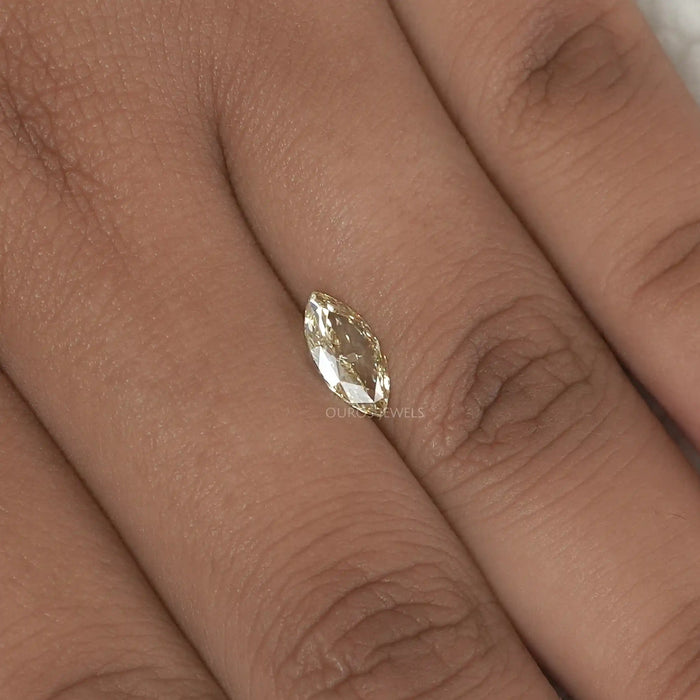 Fancy Intense Yellow Marquise Cut Lab Grown Diamond Loose