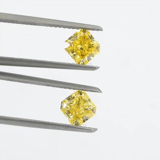 [Matching Pair Radiant Cut Loose Diamond]-[Ouros Jewels]