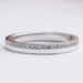 Matte Finish Round Diamond Wedding Band