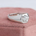 Round Cut Single Diamond Ring For Men's