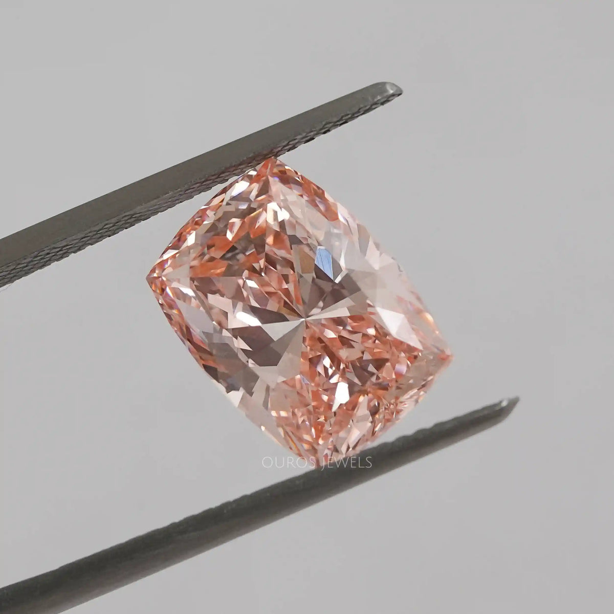 5.40 Carat Modified Pink Cushion Cut Lab Diamond Loose