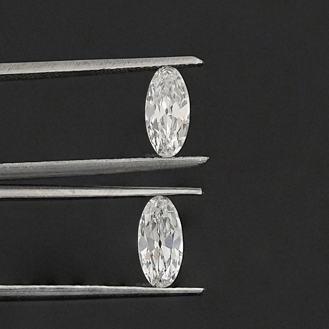 Old Mine Moval Cut Lab Diamond Matching Pair Loose