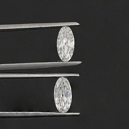 Old Mine Moval Cut Lab Diamond Matching Pair Loose