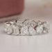 Multi Shape Lab Diamond Full Eternity Wedding Band Rings