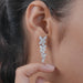 Multi Shape Diamond Dangle Drop Cluster Earrings