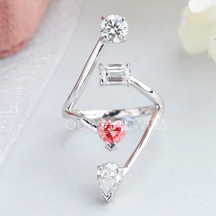 Multi Shape Bypass Set Dainty Ring Rings