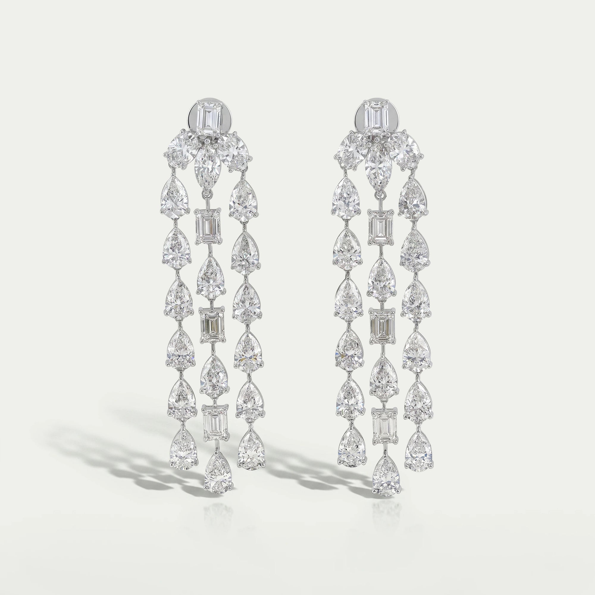 Multi Lab Diamond Chandelier Earrings Earrings