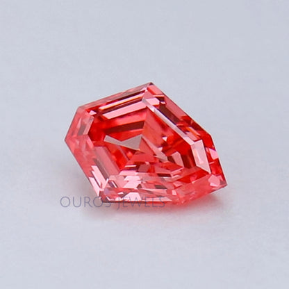 Fancy Pink Shield Cut Lab Grown Diamond