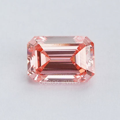 1.05 Carat Pink Emerald Cut Lab Diamond