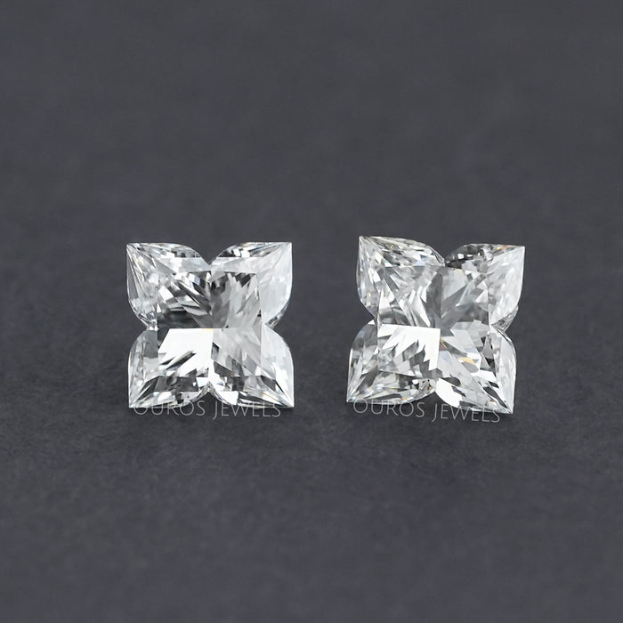 Antique Shape Lily Cut Lab Grown Diamond Pair Loose