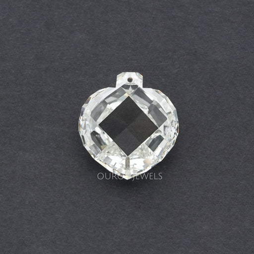 5.25 Carat Rose Cut Heart Lab Grown Diamond