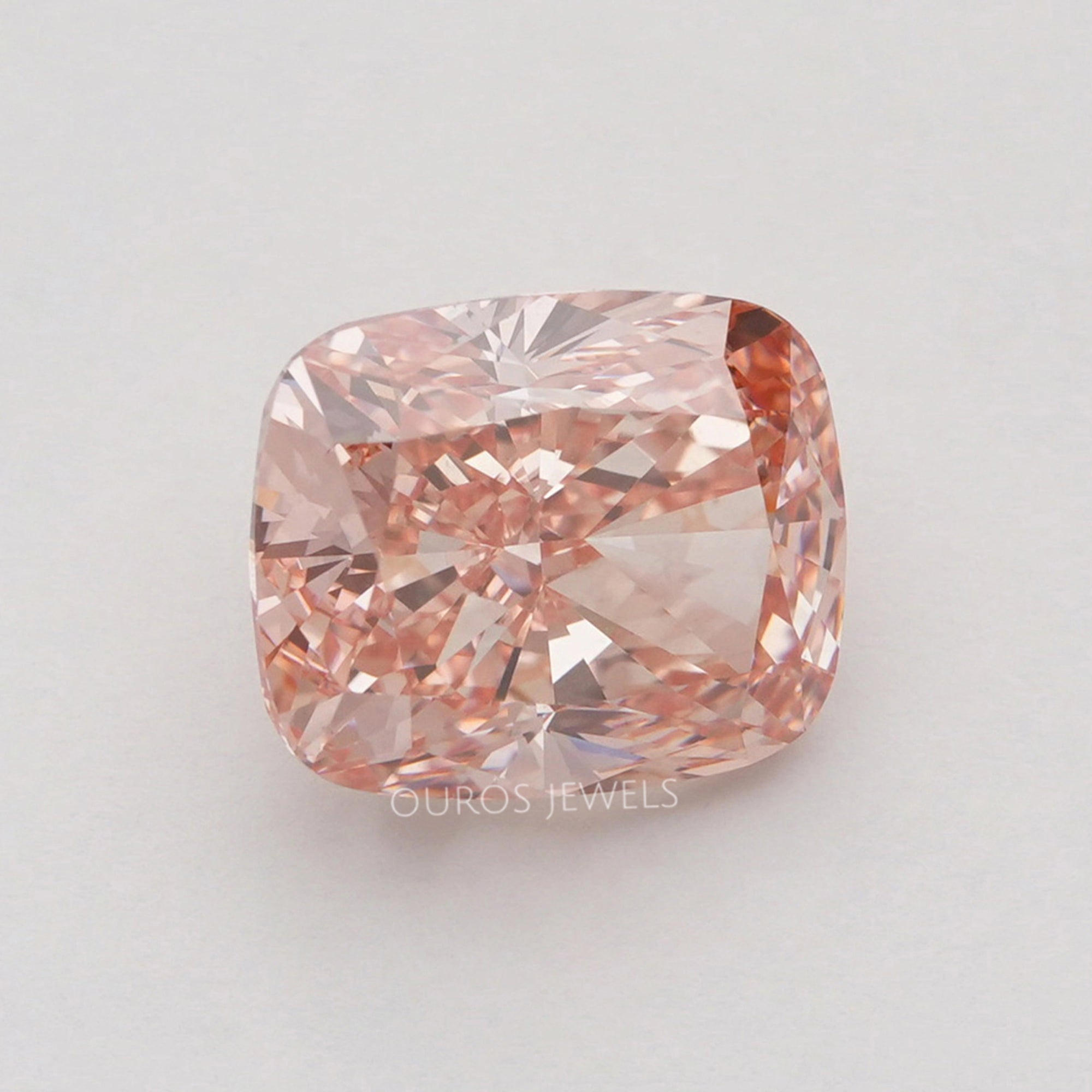5.50 Carat Pink Cushion Cut Lab Grown Diamond Loose