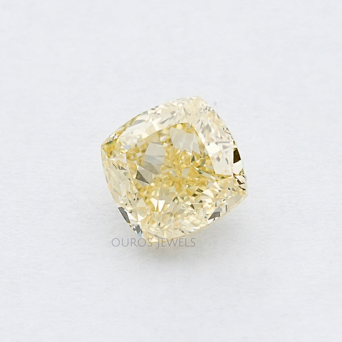 Fancy Vivid Yellow Cushion Loose Lab Grown Diamond