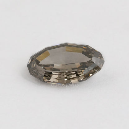 5.20 Carat Grey Oval Step Cut Diamond Loose