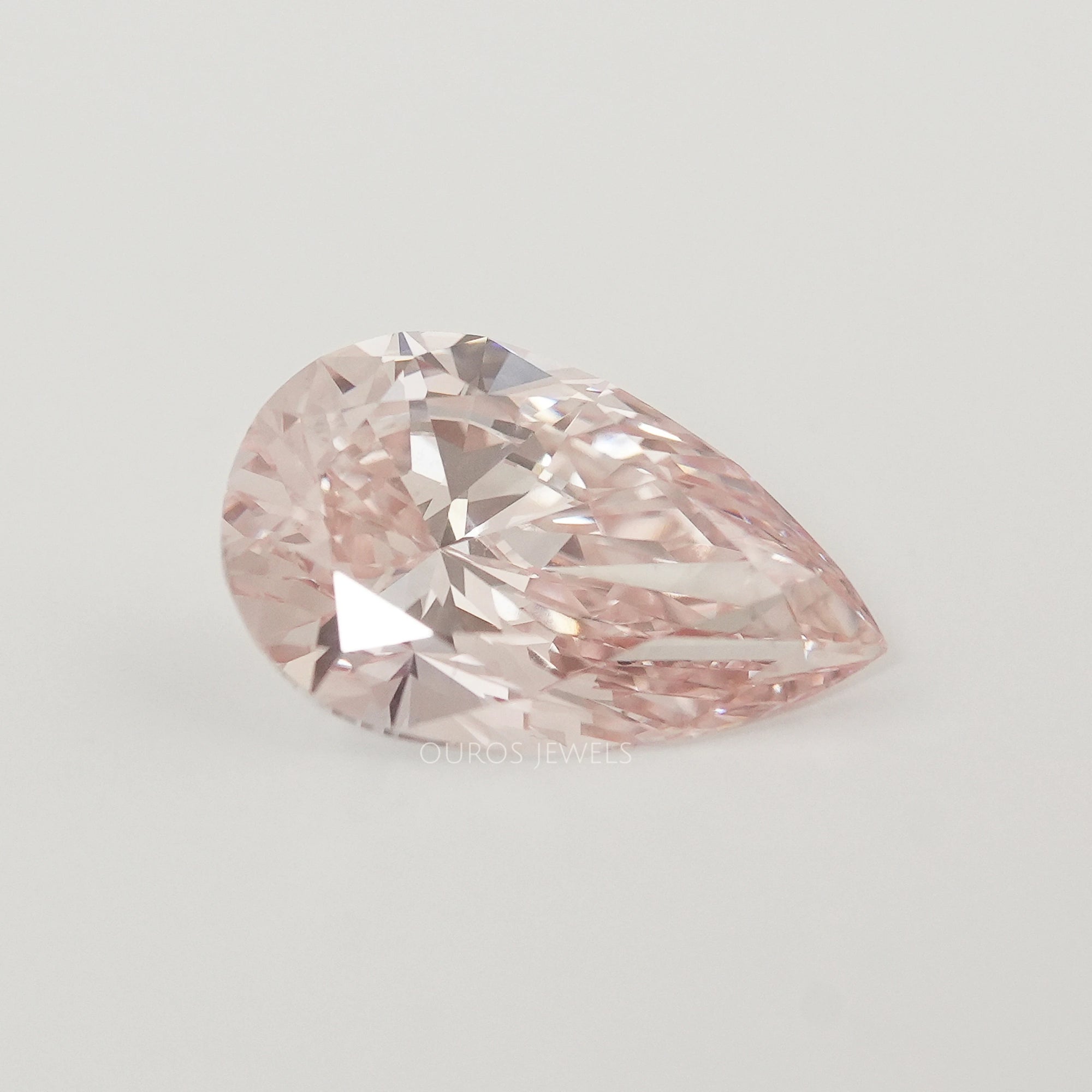5.10 Carat Pear Cut Fancy Pink Lab Diamond Loose
