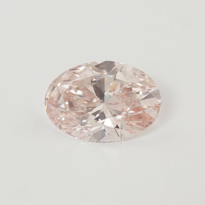 Oval Shape Fancy Intense Pink Lab Grown Diamond