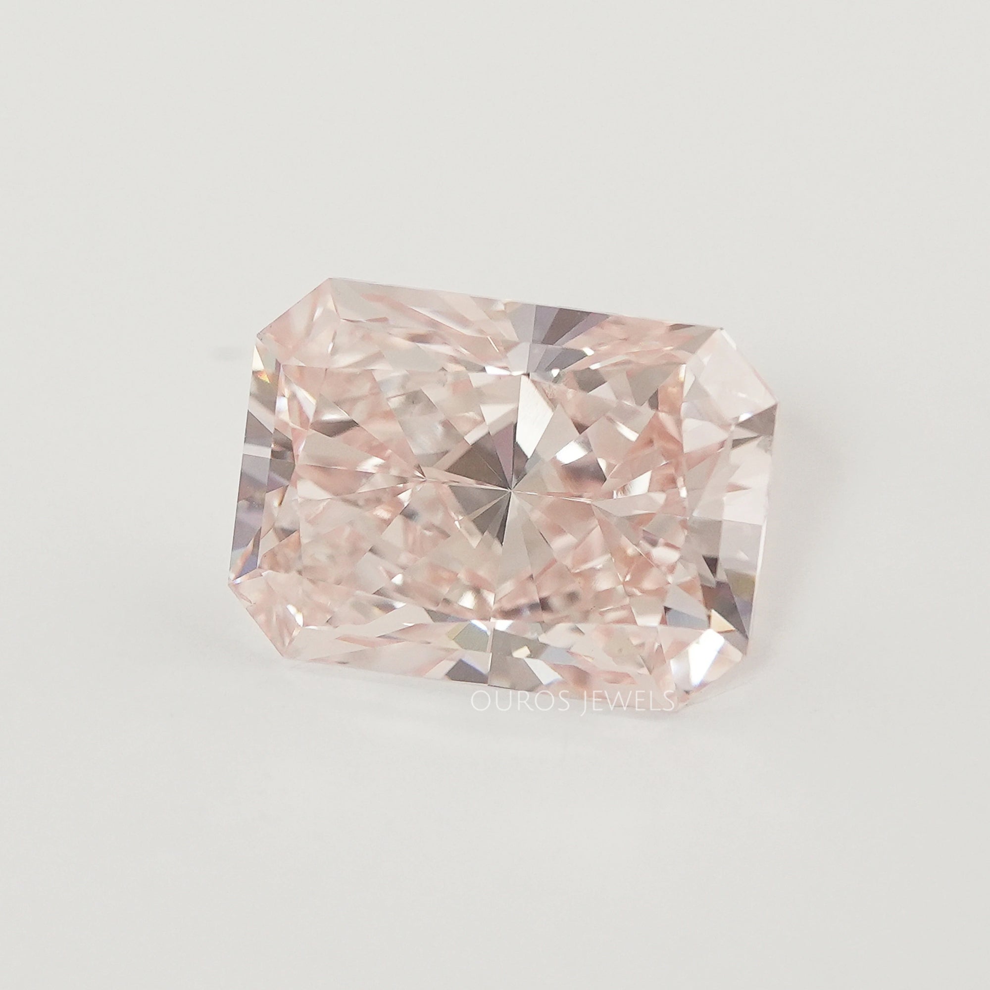 8.04 Carat Certified Radiant Cut Fancy Intense Pink Diamond