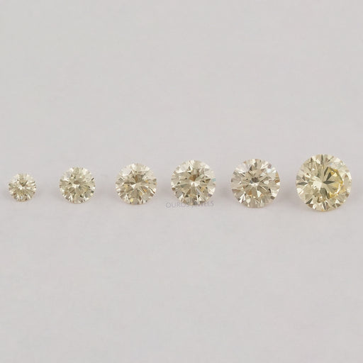 Brilliant Fancy Round Yellow Lab Diamonds Loose