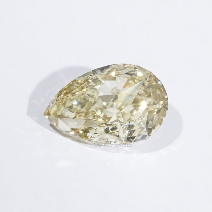 Modified Pear Cut Yellow Lab Grown Diamond