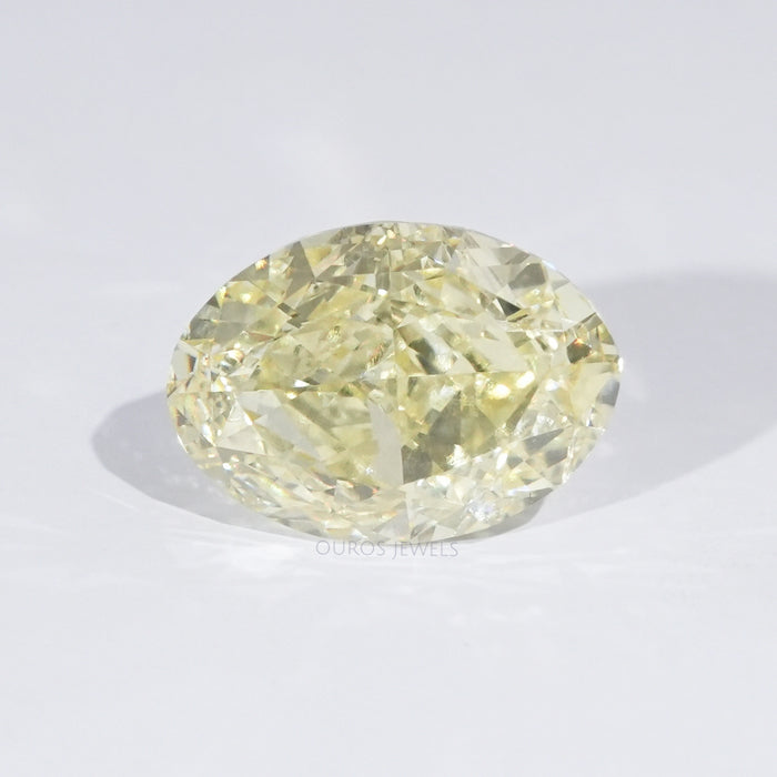 Fancy Yellow Modified Oval Cut Loose Diamond