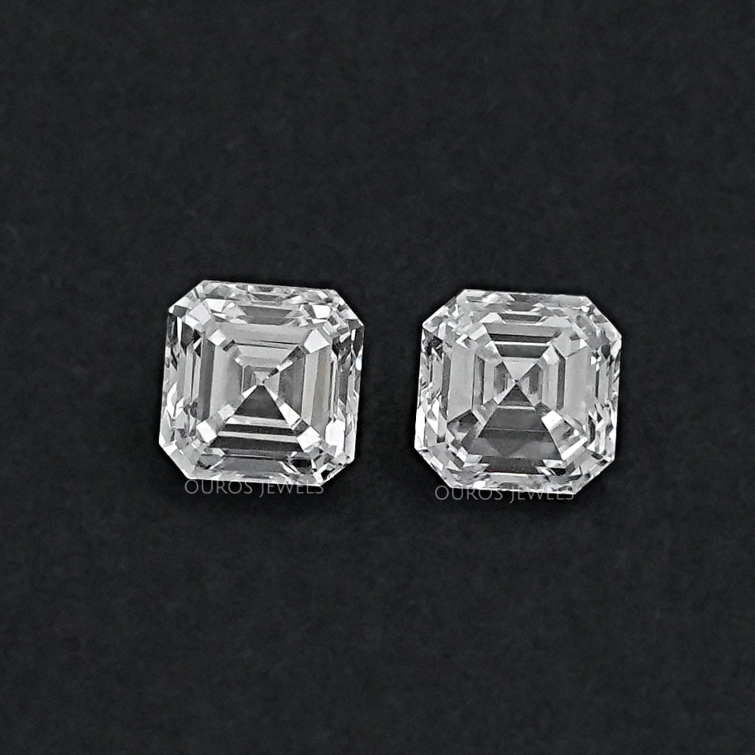 Asscher Cut Loose Lab Diamond Pair Loose