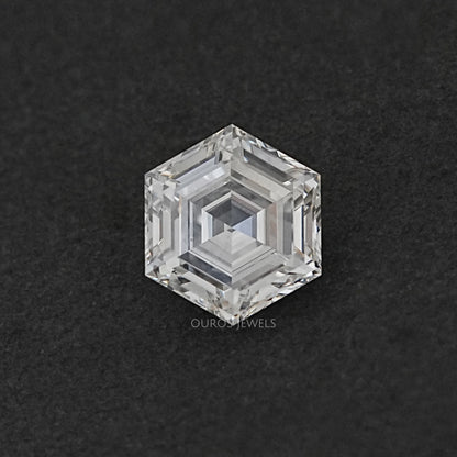 Step Cut Hexagonal Lab Antique Loose Diamond