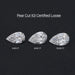 Certified Pear Cut Lab Grown Diamond Loose