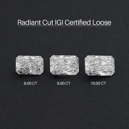 IGI Certified Radiant Cut Lab Grown Diamond Loose