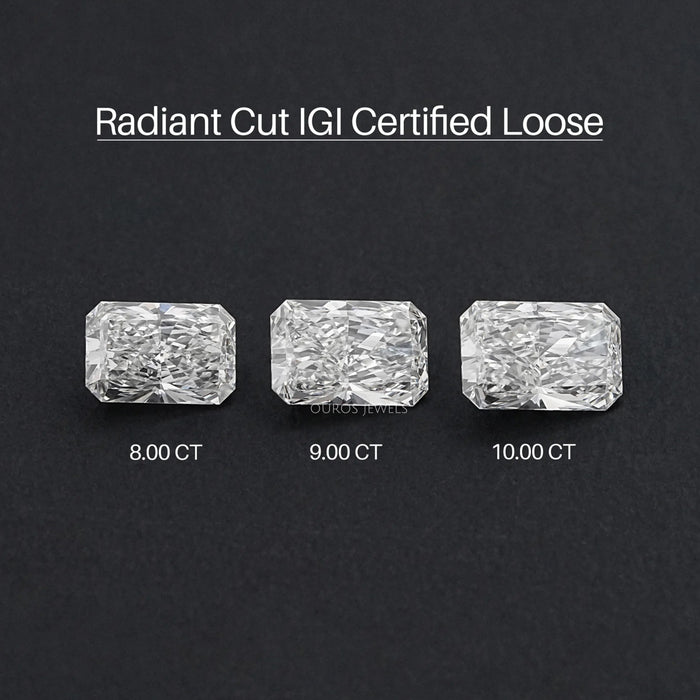 IGI Certified Radiant Cut Lab Grown Diamond Loose