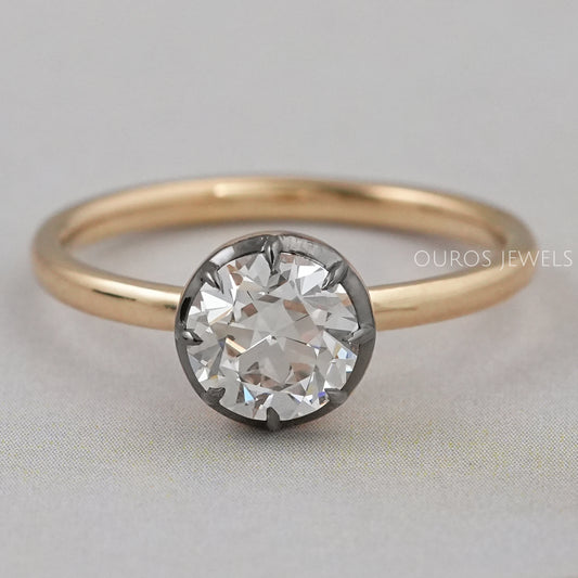 Solitaire Old European Round Diamond Ring Ring