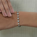 Old European Round Diamond Tennis Bracelet - With Black Coating Bracelet