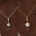 Luxury OEC Round Diamond Pendant Necklaces