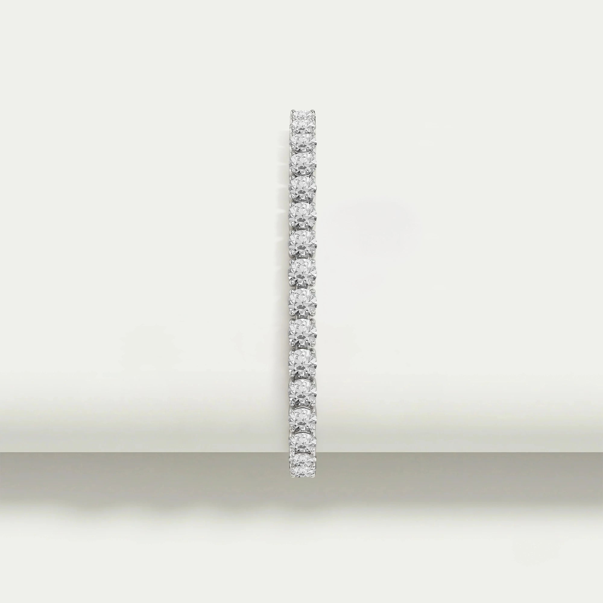 Old European  Round Cut Lab Diamond Tennis Bracelet