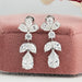 Pear And Marquise Cut Lab Grown Diamond Drop Earrings