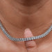 Radiant Cut Lab Diamond Tennis Necklace Necklaces