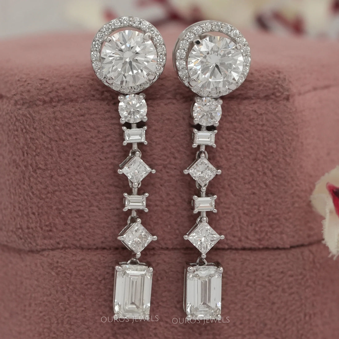 Multi Shape Lab Grown Diamond Earring