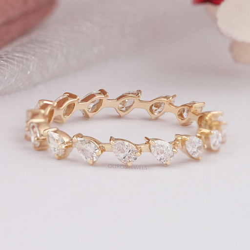 Pear Lab Diamond Eternity Wedding Band Rings