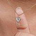 Solitaire Heart Cut Lab Grown Diamond Pendant Necklaces