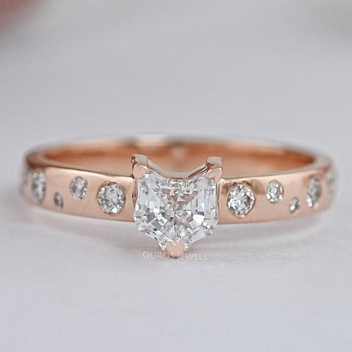 Cat Cut Lab Diamond Engagement Ring Ring